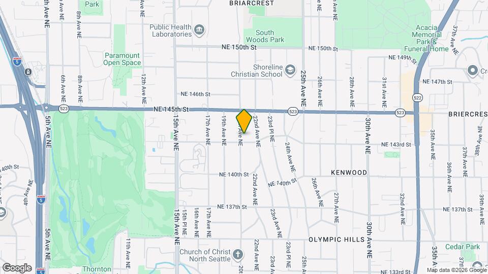 14310 20th Ave NE Mapa y Detalles de la Ubicación