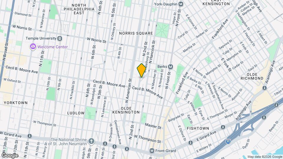 1733-41-1741 N 2nd St Mapa y Detalles de la Ubicación
