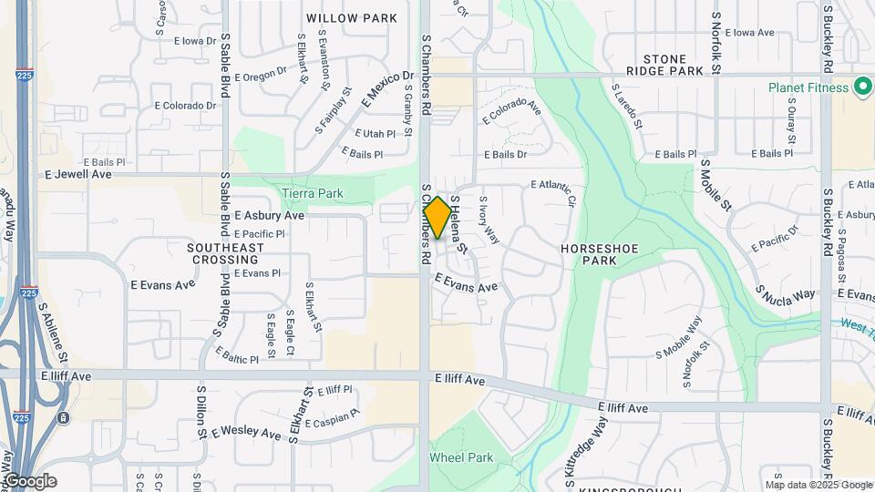 2010 S Hannibal St Map and Location Details