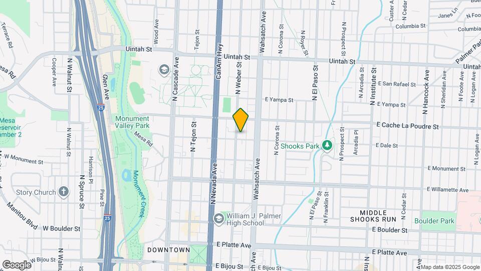 805 N Weber St Mapa y Detalles de la Ubicación