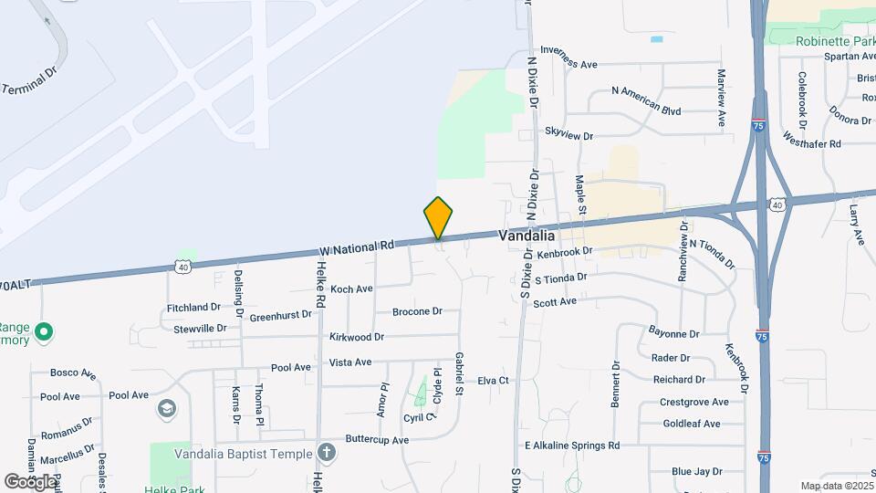274 W National Rd Map and Location Details