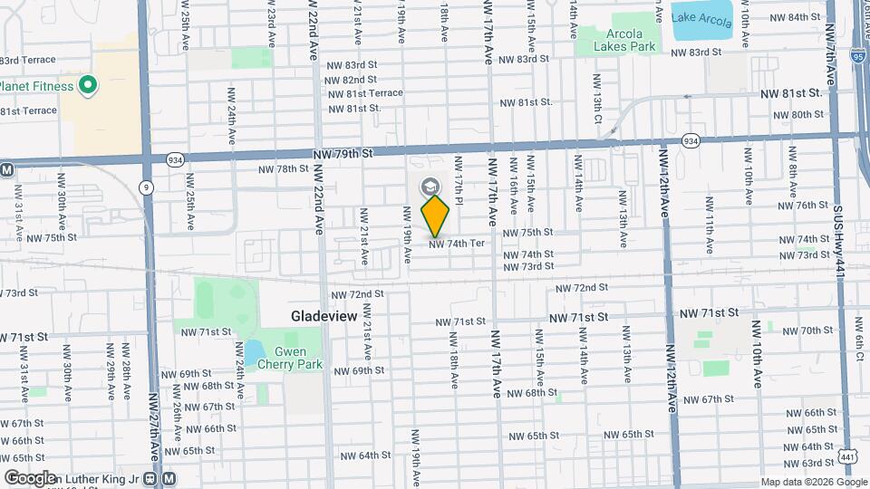 1827 NW 74th Ter Mapa y Detalles de la Ubicación