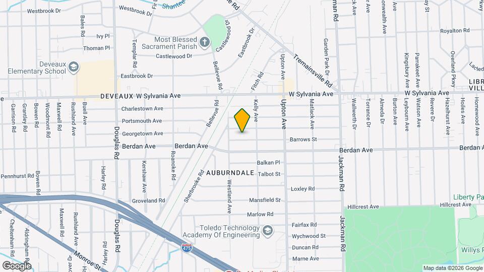 2032 Barrows St Map and Location Details