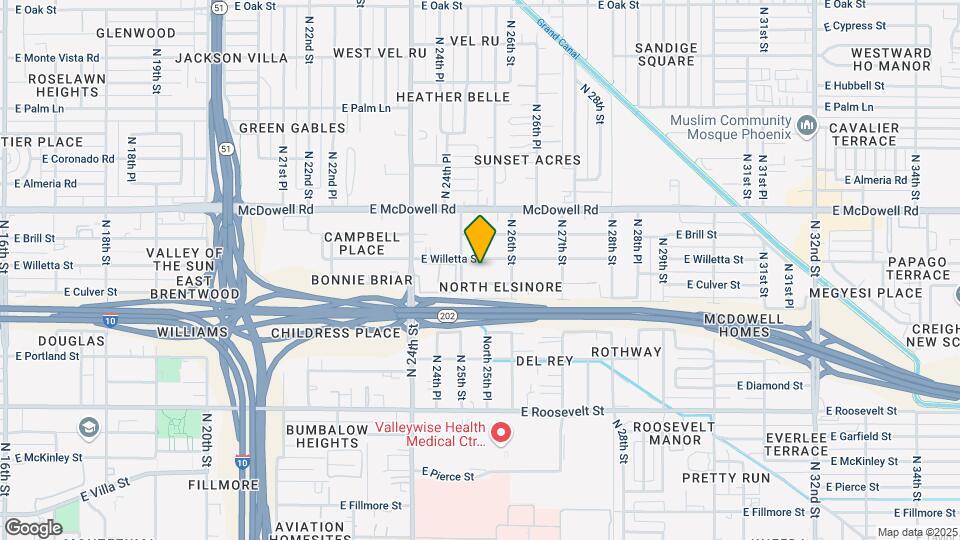 2517 E Willetta St Mapa y Detalles de la Ubicación