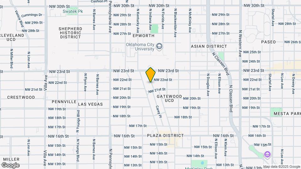 2223 N Gatewood Ave Map and Location Details