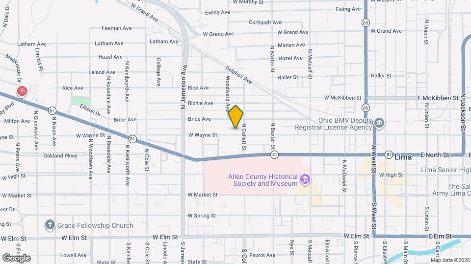 924 W Wayne St Map and Location Details