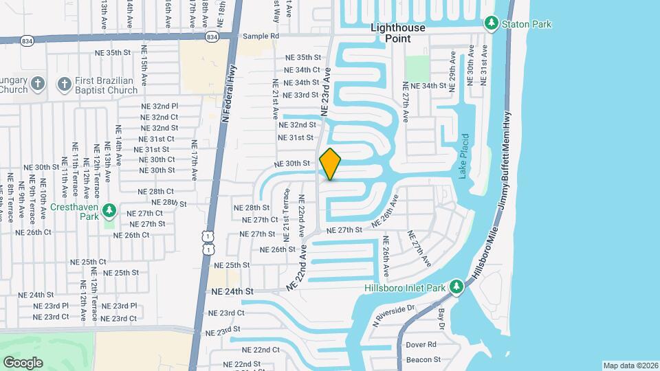 2317 NE 28th Ct Map and Location Details