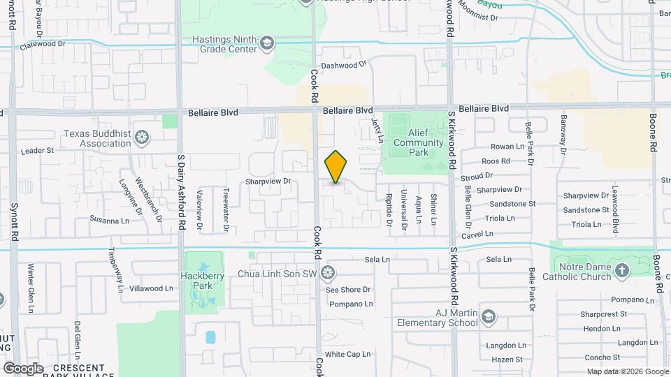 12223 Sharpview Dr Map and Location Details