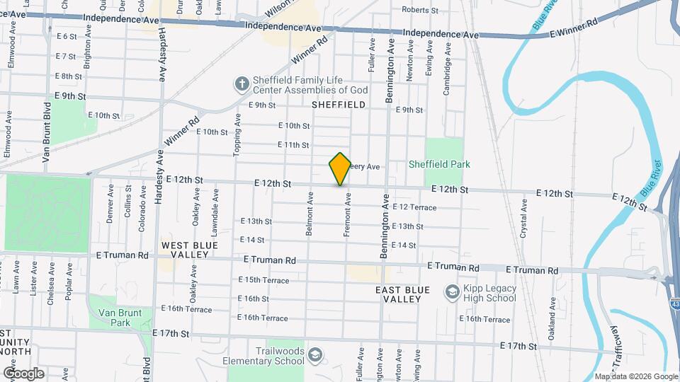 6237 E 12th St Map and Location Details