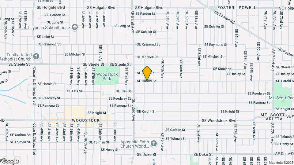 5404-5412-5412 SE Harold St Map and Location Details