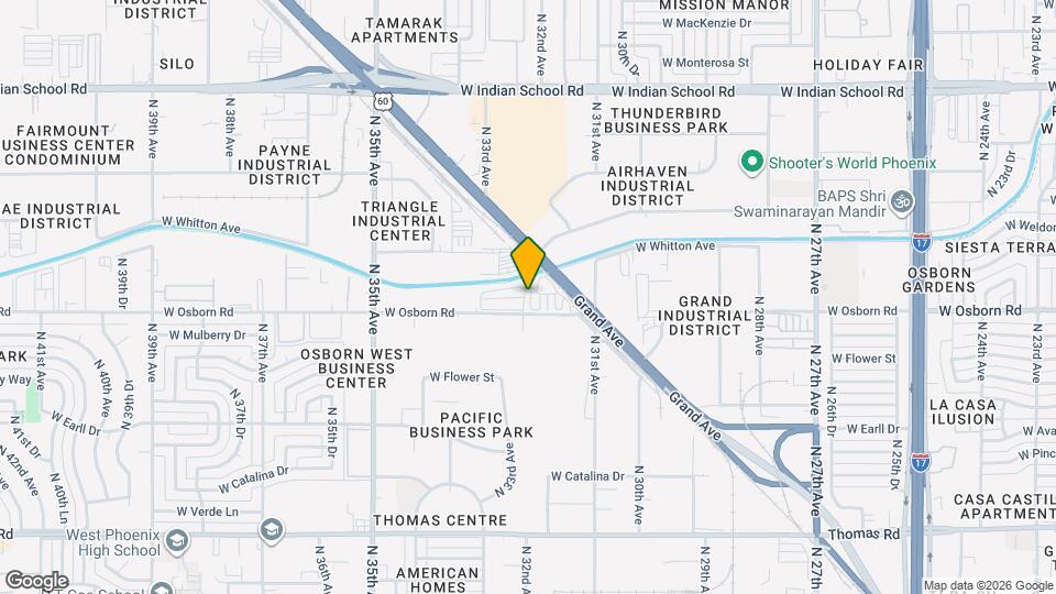 3140 W Osborn Rd Map and Location Details
