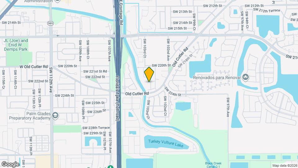 22304 SW 103rd Ct Map and Location Details