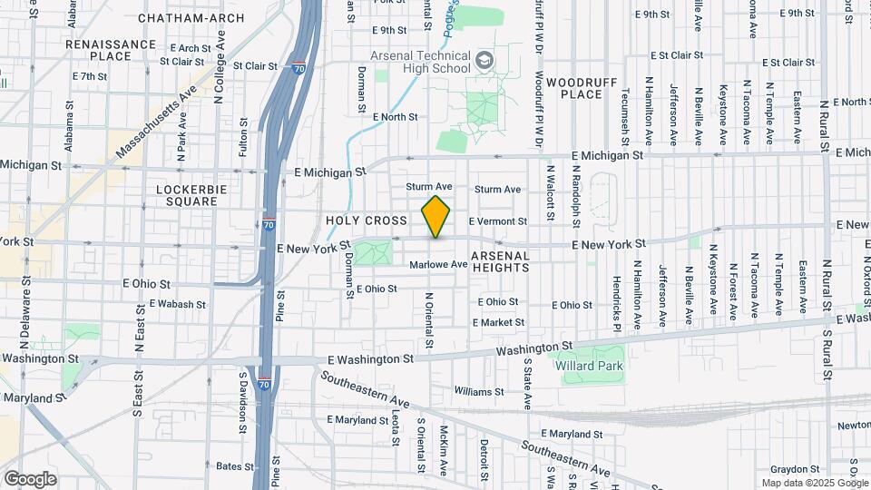 1407 E New York St Map and Location Details