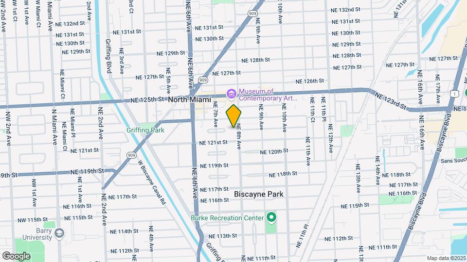 12160 NE 8th Ave Map and Location Details