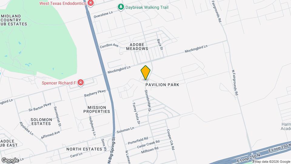 1219 Pavilion Pkwy Map and Location Details