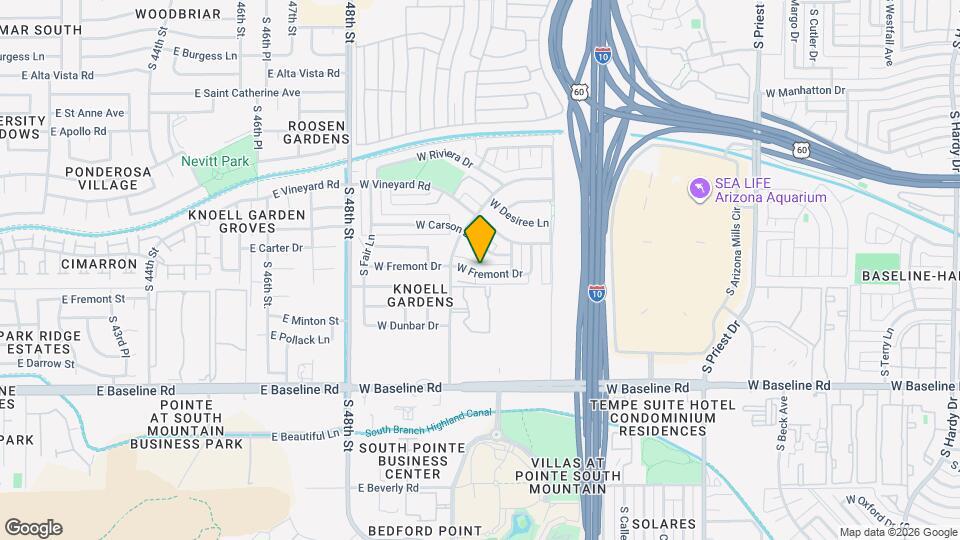 2260 W Fremont Dr Map and Location Details