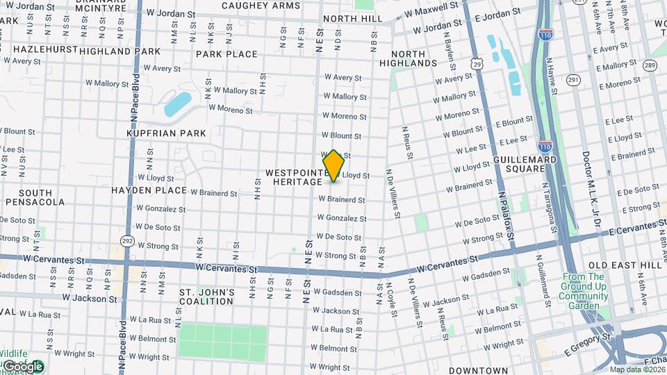 1208 N D St, Unit A Map and Location Details