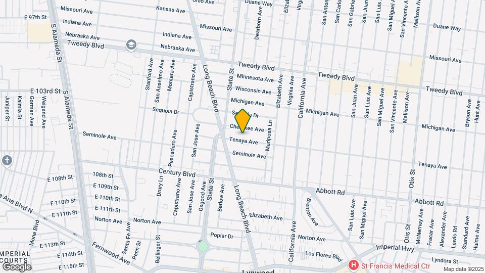3297 Tenaya Ave Map and Location Details