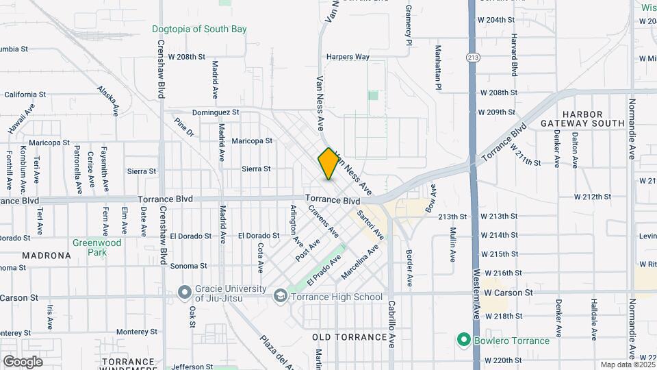 921-923 Sartori Ave Map and Location Details