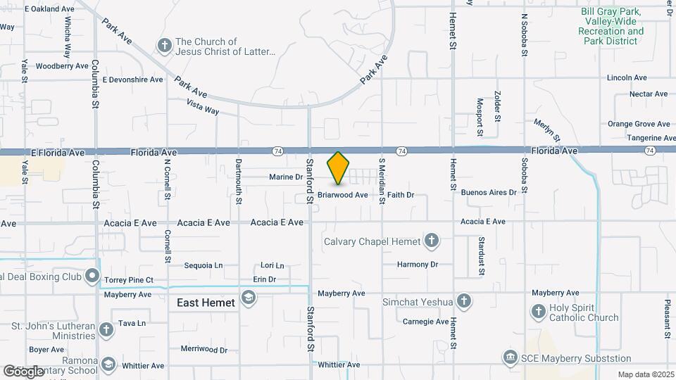 41844 Briarwood Ave Map and Location Details