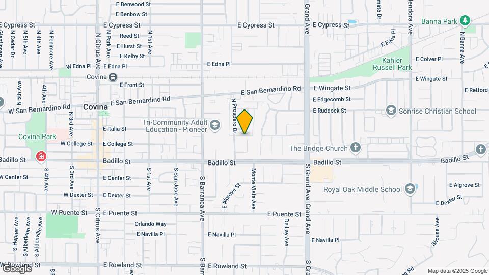 227 N Vecino Dr Map and Location Details