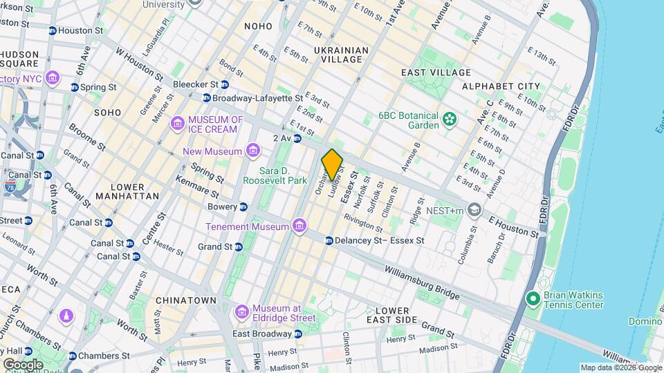159-161 Ludlow St Mapa y Detalles de la Ubicación