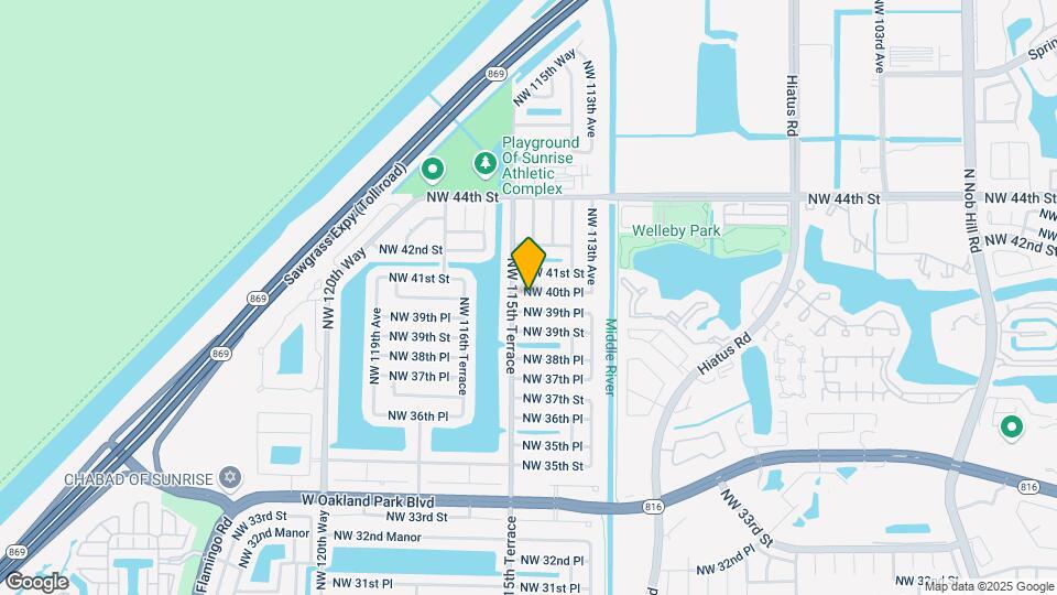 11460 NW 40th Pl Map and Location Details