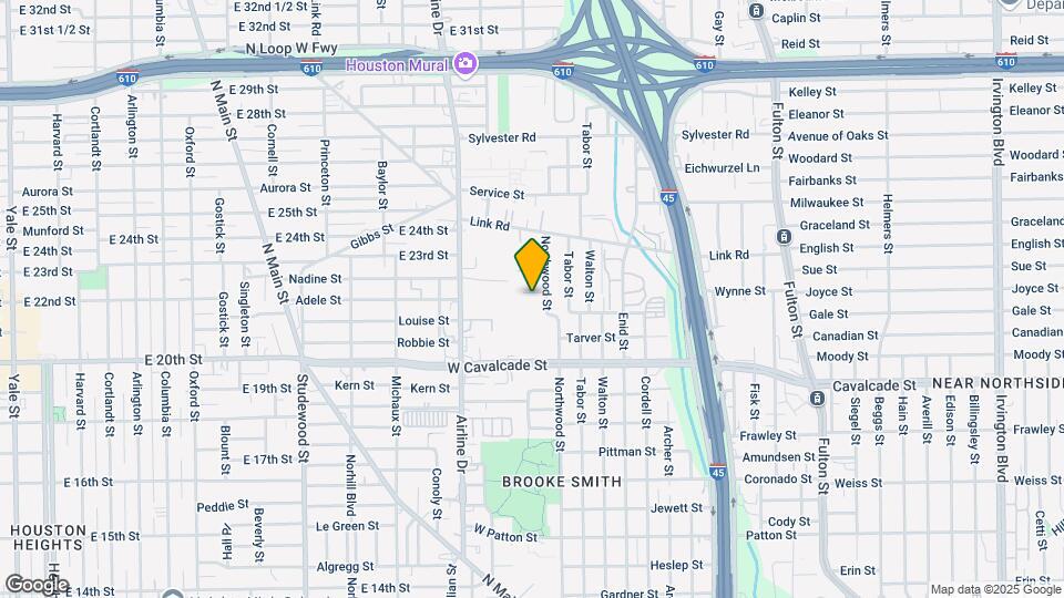 1623 Northwood St Map and Location Details