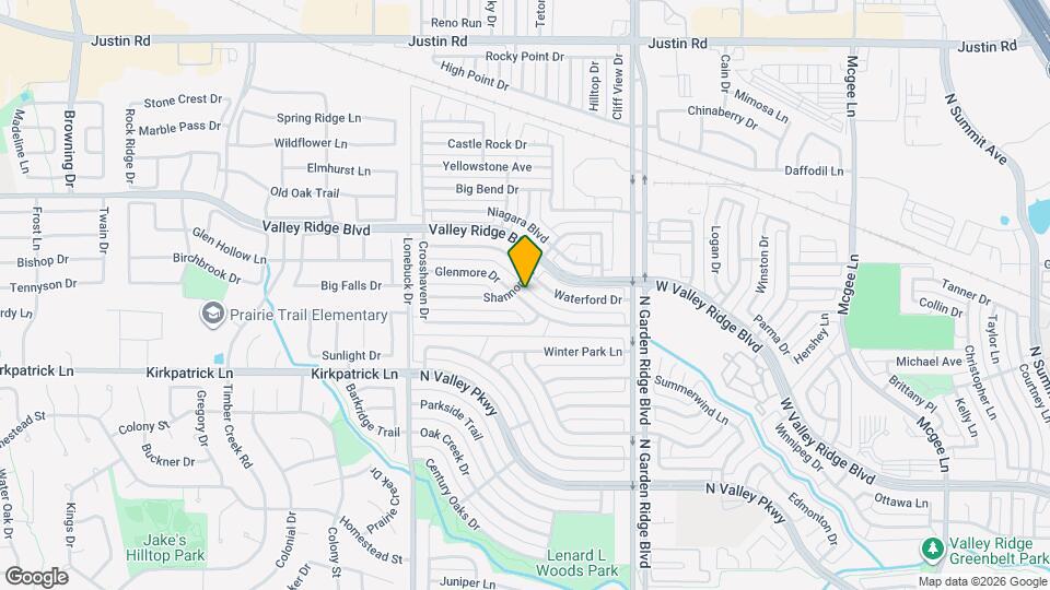 1581 Glenmore Dr Map and Location Details