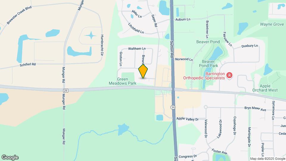 1183 Foxboro Ln Map and Location Details