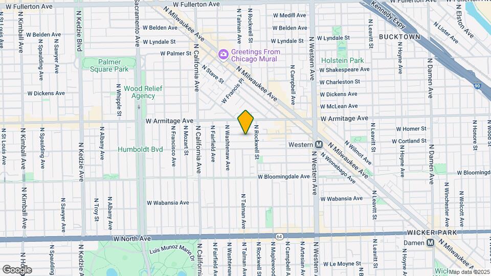 2621 W Homer St Map and Location Details