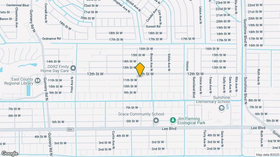 3812 11th St W Map and Location Details