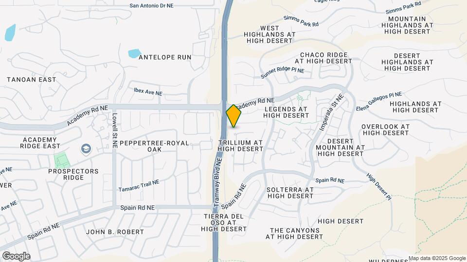12601 Desert Marigold Ln NE Map and Location Details