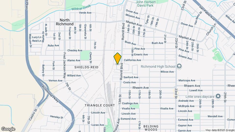 1318 Fillmore St Map and Location Details