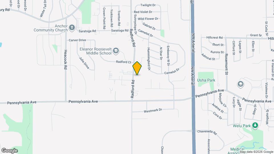 1820 Radford Rd Map and Location Details