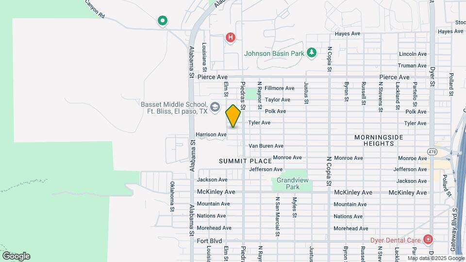 2801 Harrison Ave Mapa y Detalles de la Ubicación