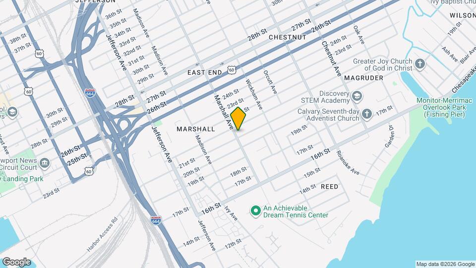 2104 Marshall Ave Map and Location Details