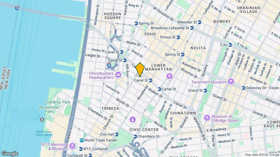 Lispenard Condo Mapa y Detalles de la Ubicación