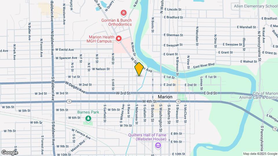 101 S Nebraska St Map and Location Details