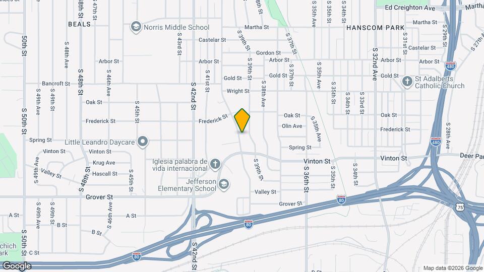 3111 S 40th St Map and Location Details