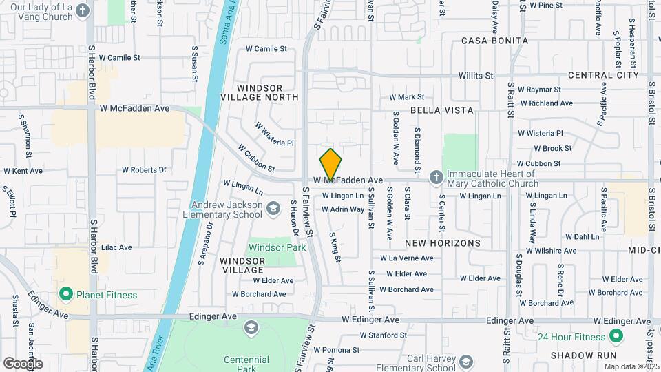 2630 Mcfadden Ave Map and Location Details