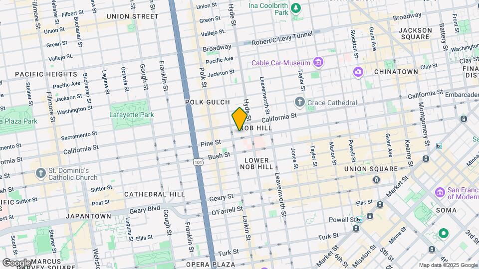 1370 Pine St Map and Location Details