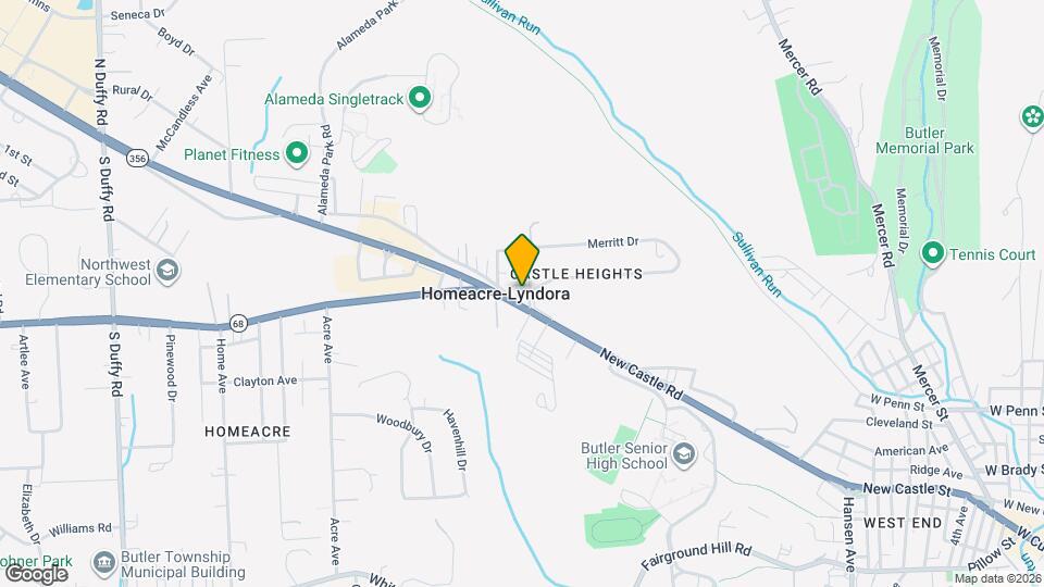 188 New Castle Rd, Unit Apt A Map and Location Details