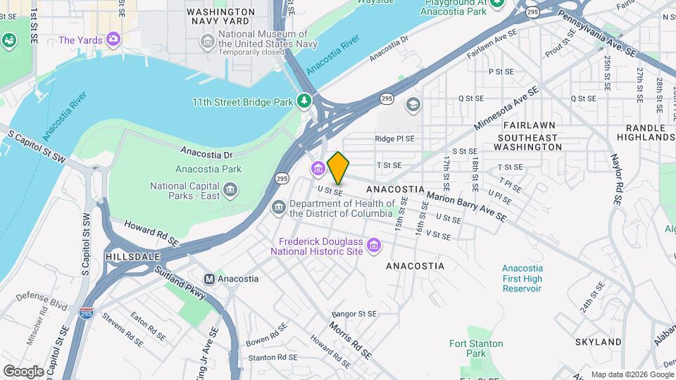 1248 U St SE Mapa y Detalles de la Ubicación