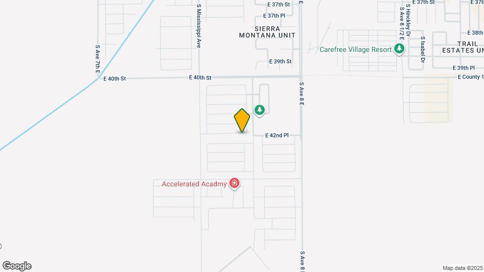 7745 E 42nd Pl Mapa y Detalles de la Ubicación