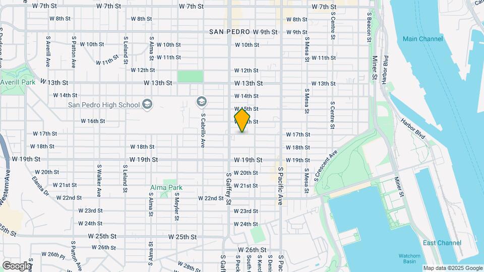 645 W 17th St Map and Location Details