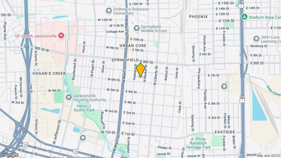 133 E 6th St Map and Location Details