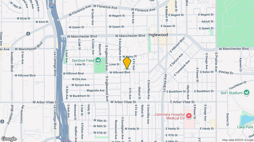 221 W Hillcrest Blvd, Unit HILLCREST Map and Location Details