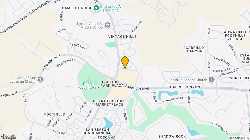 1329 E Cathedral Rock Dr Map and Location Details