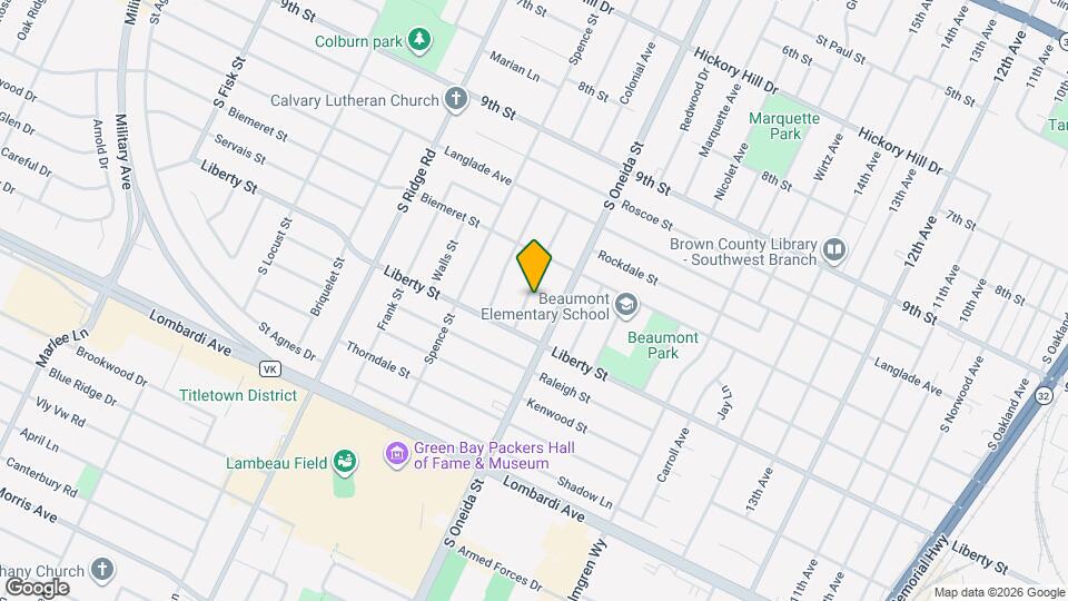 1523 Pilgrim St Map and Location Details